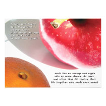 orange & apple | mini-print invitations