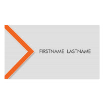 Orange Arrow Personal Networking Business Cards