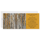 Orange Autumn Aspens Wedding Custom Invitations