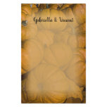 Orange Autumn Pumpkins Wedding Stationery