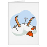 Orange Avalanche Greeting Cards