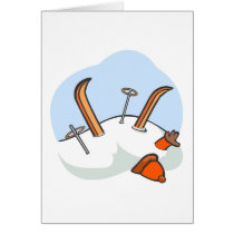 Orange Avalanche Greeting Cards