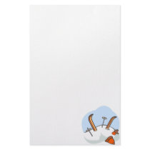 Orange Avalanche Customized Stationery