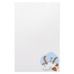 Orange Avalanche Customized Stationery