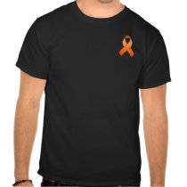 Orange Awareness Pocket Ribbon T-Shirt t-shirts