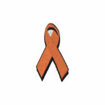 orange awareness ribbon embroidered shirt