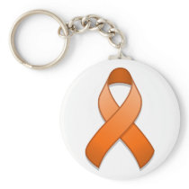 Orange Awareness Ribbon Keychain keychains