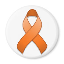 Orange Awareness Ribbon Magnet magnets