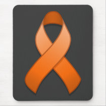 Orange Awareness Ribbon Mousepad