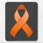 Orange Awareness Ribbon Mousepad