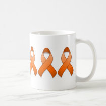 Orange Awareness Ribbon Mug mugs