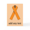 Orange Awareness Ribbon Products cards by AwarenessRibbons Orange Awareness Ribbon Products cards