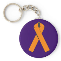 Orange Awareness Ribbon Products Keychains