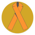 Orange Awareness Ribbon Products stickers by AwarenessRibbons Orange Awareness Ribbon Products stickers