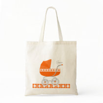 Orange Baby Buggy Canvas Bag