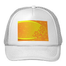 orange background Hat