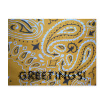 Orange Bandanna Postcard