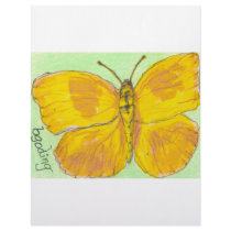 Orange Barred Giant Sulphur Butterfly letterhead