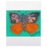 Orange Barred Giant Sulphur Letterhead Design