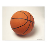 Orange basketball, close-up poster