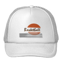 Orange Basketball Tshirts and Gifts Mesh Hat