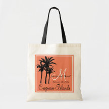 Orange Beach Wedding Palm Trees Bag