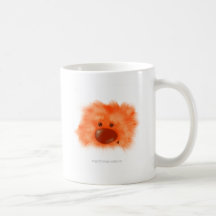Orange Bear Critter Coffee Mug