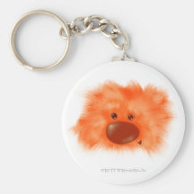 Orange Bear Critter Key Chains