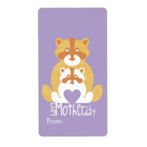 Orange bear mom labels
