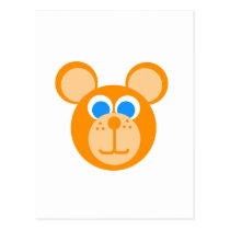 orange bear postcards