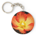 Orange Begonia Keychain