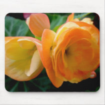 Orange Begonia Mousepad