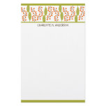 Orange Berries Personalized Stationery