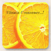 Orange Beverage Coaster
