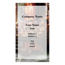 Orange Bicycle by Brownstone Business Cards