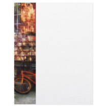 Orange Bicycle by Brownstone Letterhead Design