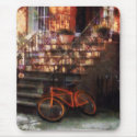 Orange Bicycle by Brownstone mousepad