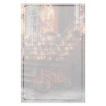 Orange Bicycle by Brownstone Customized Stationery