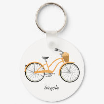 Orange Bicycle keychains