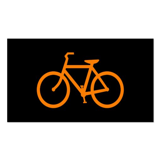 Orange Bike Business Card Template