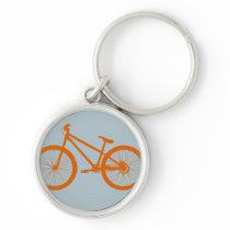 Orange Bike Key Chain