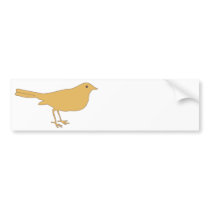 Orange Bird Bumper Stickers
