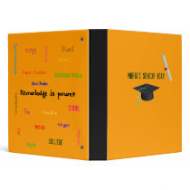 Orange & Black Binder