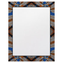 orange black blue letterhead