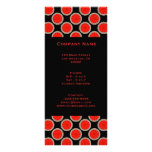 orange black circles rack card template
