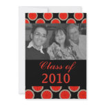orange black graduation invitations