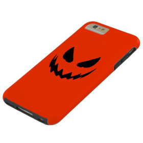 Orange & Black Jack-O-Lantern Tough iPhone 6 Plus Case