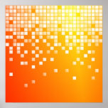 Orange Blocks posters