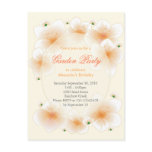 Orange Blossom Flowers Romantic Birthday Party Post Cards
