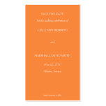 Orange Blossom Save The Date Card Business Card